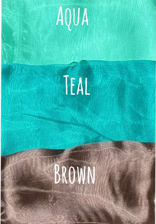Sheer Crystal Organza Fabric - 58" Wide by the Yard
