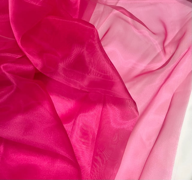Sheer Crystal Organza Fabric - 58" Wide by the Yard