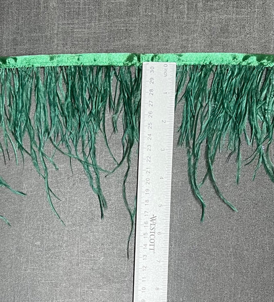 Ostrich Feather Trim Fringe / Sold by the Yard - Assorted Colors