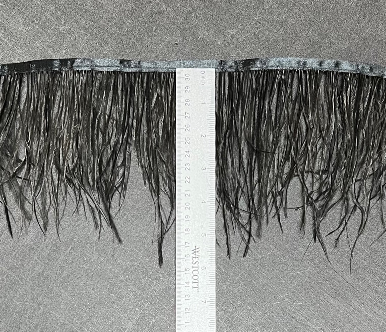 Ostrich Feather Trim Fringe / Sold by the Yard - Assorted Colors