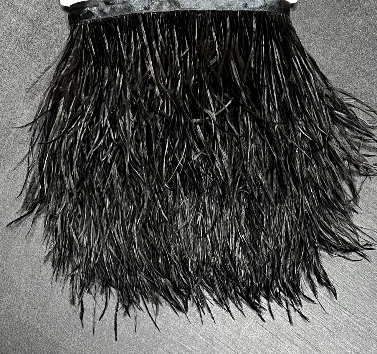 Ostrich Feather Trim Fringe / Sold by the Yard - Assorted Colors