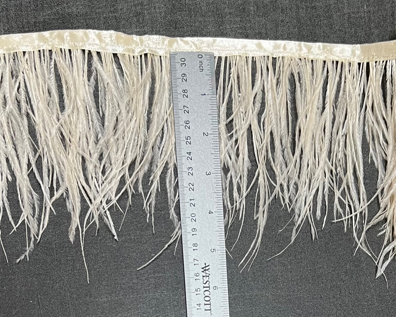 Ostrich Feather Trim Fringe / Sold by the Yard - Assorted Colors