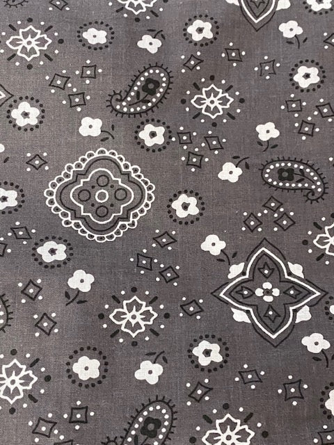 Bandana Print Polycotton Fabric 59" Wide - Assorted Colors