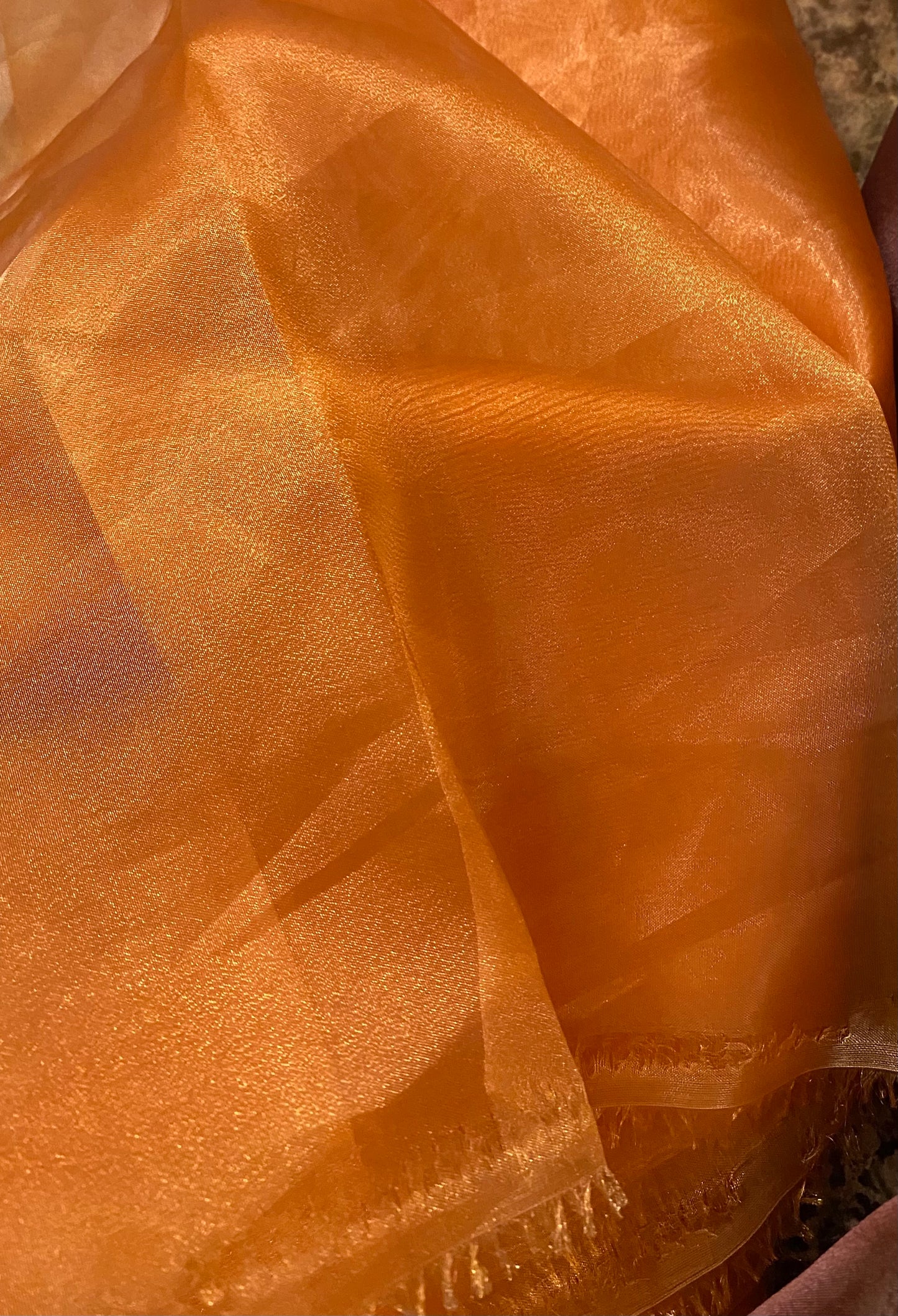 Sheer Crystal Organza Fabric - 58" Wide by the Yard