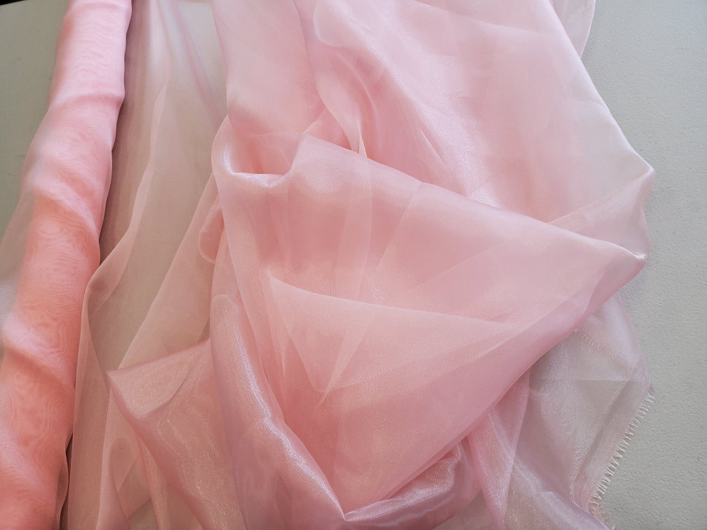 Sheer Crystal Organza Fabric - 58" Wide by the Yard