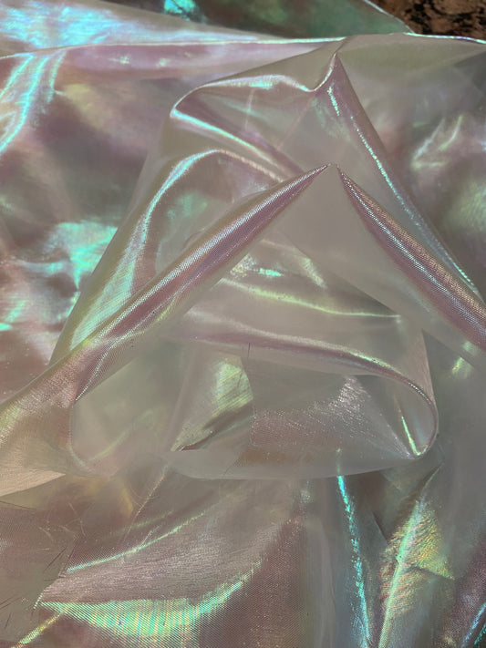 Iridescent Pearl Lame Fabric - 58" Wide by the Yard
