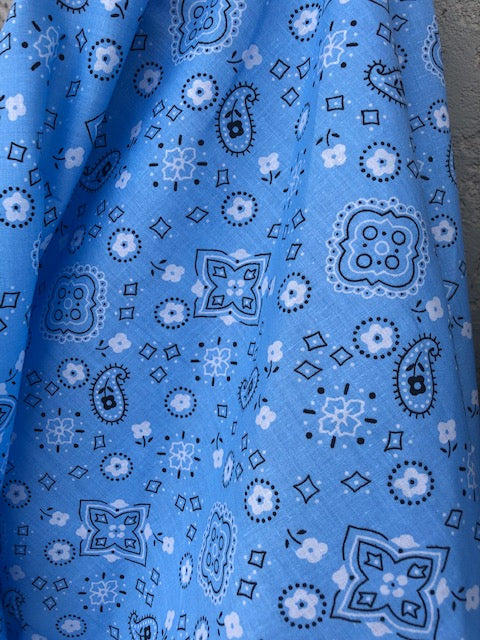 Bandana Print Polycotton Fabric 59" Wide - Assorted Colors