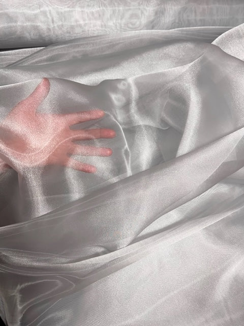 Sheer Crystal Organza Fabric - 58" Wide by the Yard