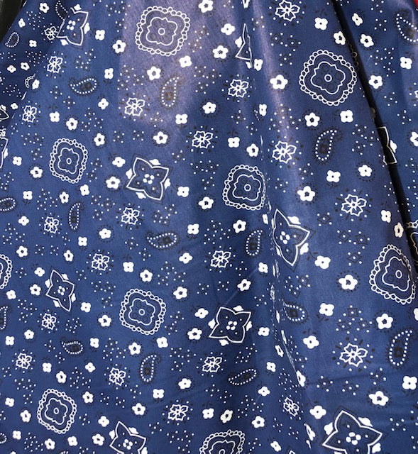 Bandana Print Polycotton Fabric 59" Wide - Assorted Colors
