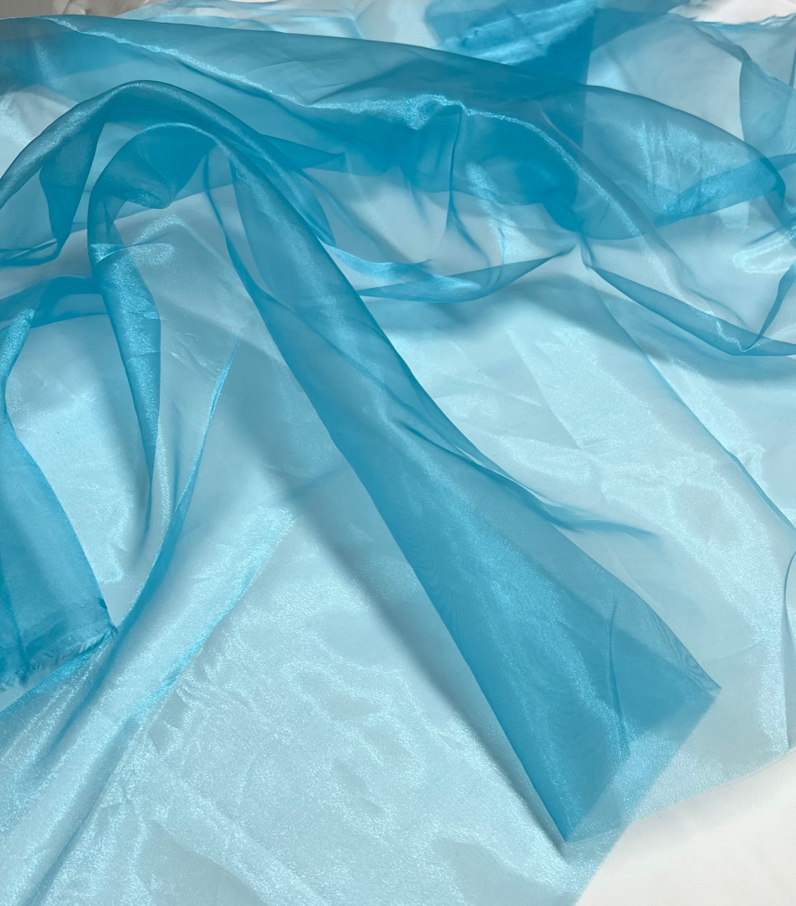 Sheer Crystal Organza Fabric - 58" Wide by the Yard
