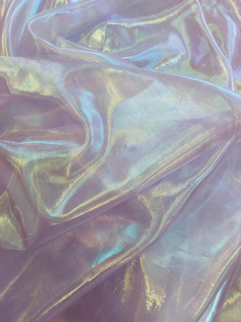 Iridescent Pearl Lame Fabric - 58" Wide by the Yard