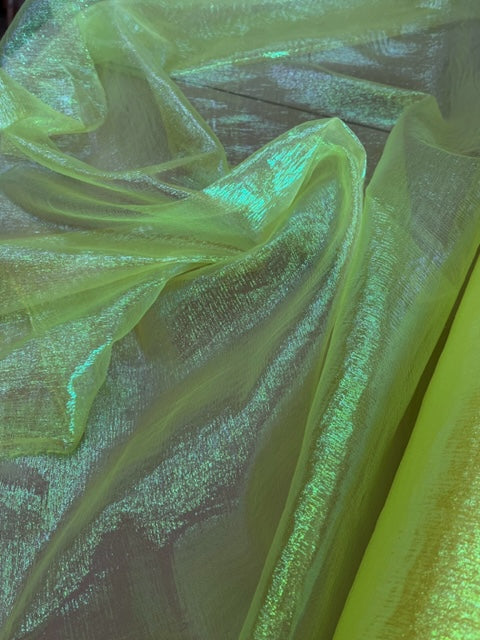 Iridescent Pearl Sheer Organza Fabric - 58 Wide – Creative Fabrics LA