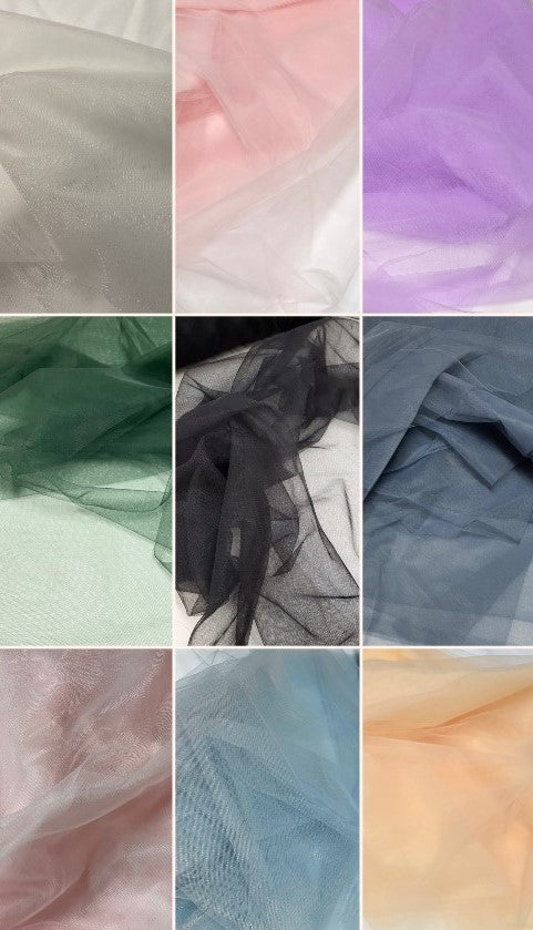 Mesh Tulle Netting Fabric - 58" Wide - Assorted Colors