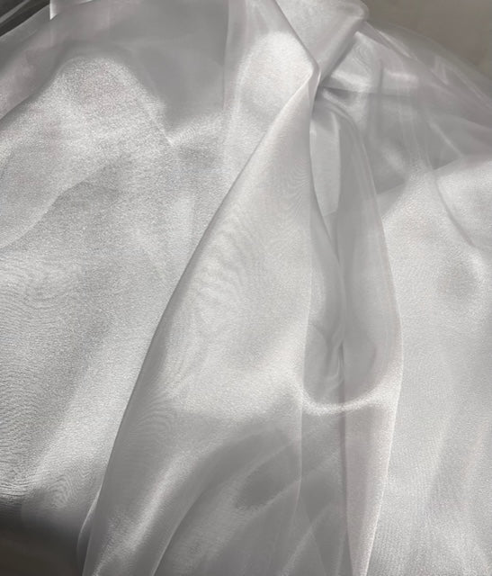 Sheer Crystal Organza Fabric - 58" Wide by the Yard