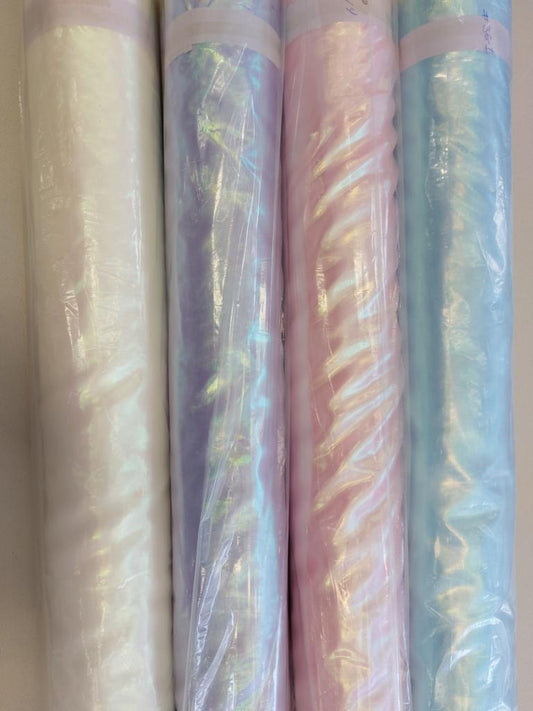 Iridescent Pearl Lame Fabric - 58" Wide by the Yard
